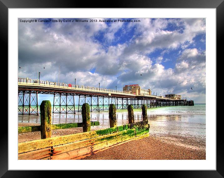 Worthing Pier 1 Framed Mounted Print by Colin Williams Photography