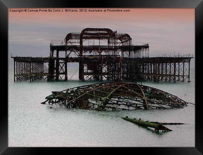 The West Pier Brighton Framed Print by Colin Williams Photography