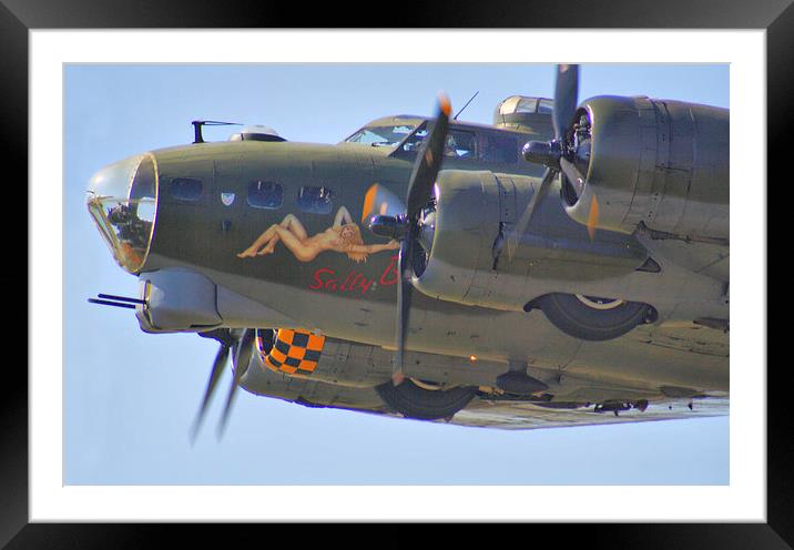 Sally B close pass !! Framed Mounted Print by Colin Williams Photography