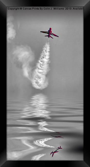 Skyrocket - The Red Arrows Framed Print by Colin Williams Photography