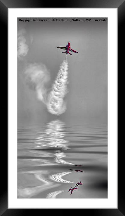 Skyrocket - The Red Arrows Framed Mounted Print by Colin Williams Photography