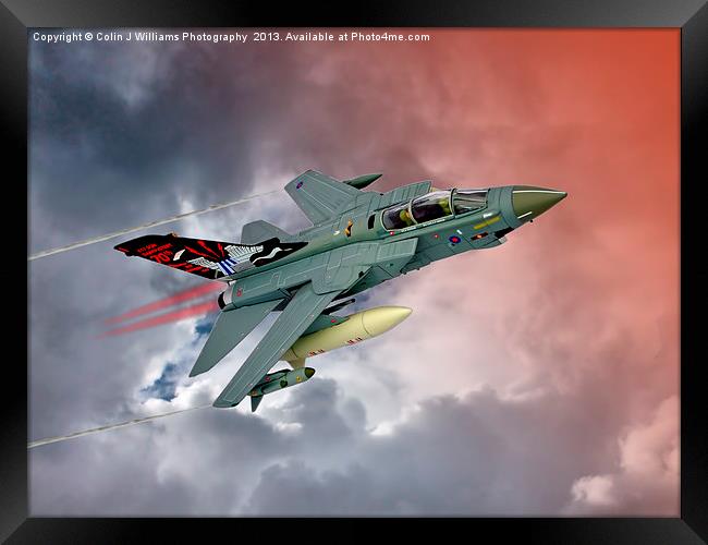 Storming !! Tornado GR4 617 Squadron Framed Print by Colin Williams Photography