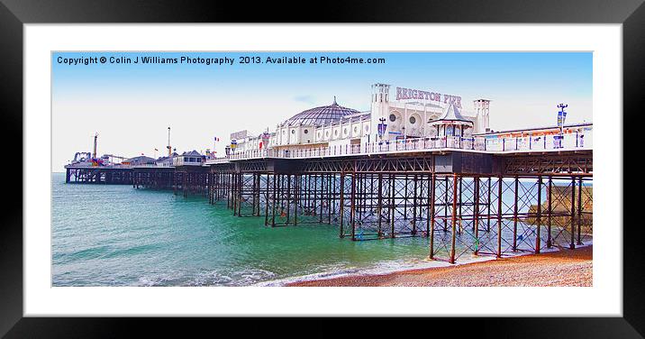 Brighton Pier - The "Palace Pier" Framed Mounted Print by Colin Williams Photography