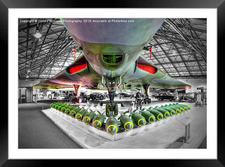 Vulcan and Bombs - R.A.F. Museum Hendon 1 Framed Mounted Print by Colin Williams Photography
