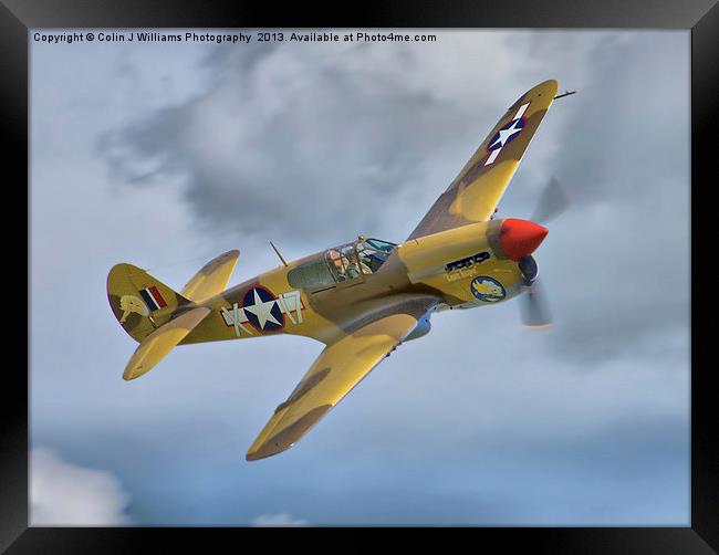 Merlin-Engined P-40F Framed Print by Colin Williams Photography