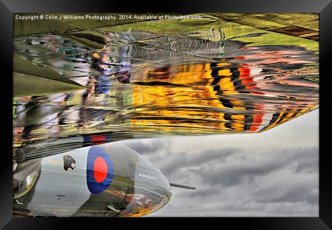 Vulcan Reflections Farnborough 2014  Framed Print by Colin Williams Photography