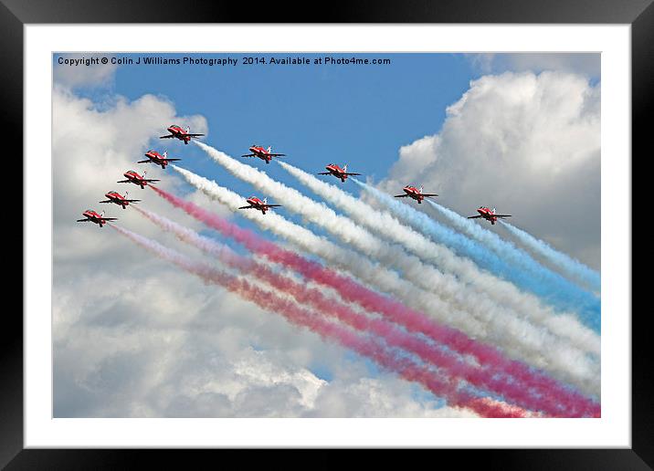  10 Arrow Battle formation  Framed Mounted Print by Colin Williams Photography