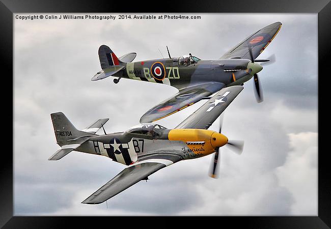  A Close Pass - Dunsfold 2014 Framed Print by Colin Williams Photography