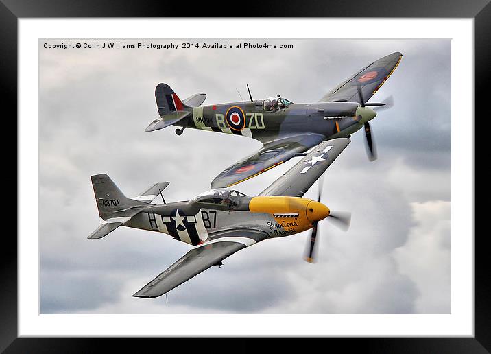  A Close Pass - Dunsfold 2014 Framed Mounted Print by Colin Williams Photography