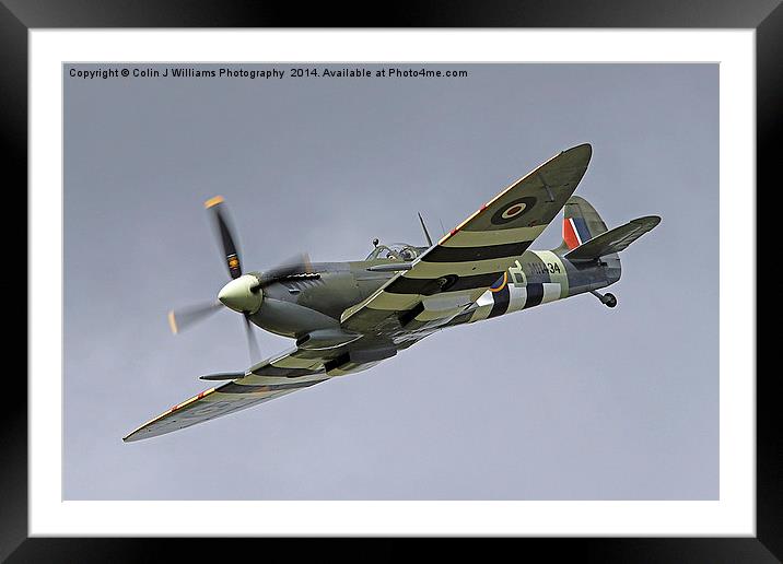  Spitfire MH 434 - Dunsfold Framed Mounted Print by Colin Williams Photography