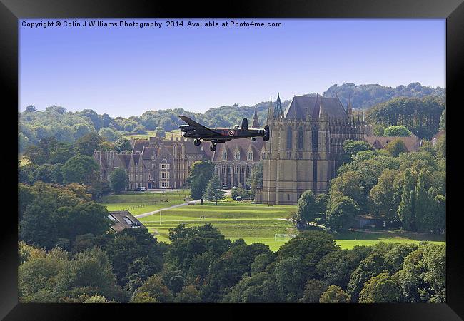  Lancaster and Lancing College Chapel  Framed Print by Colin Williams Photography