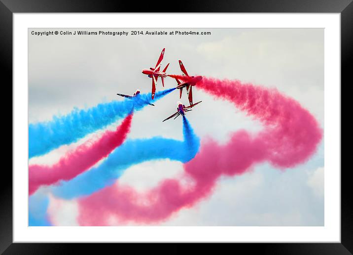  The Red Arrows Gypo Break 2 - Dunsfold 2014 Framed Mounted Print by Colin Williams Photography