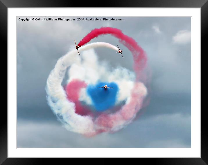  The Red Arrows - Head On  Framed Mounted Print by Colin Williams Photography