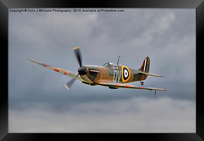  Guy Martin`s Spitfire 1 Framed Print by Colin Williams Photography