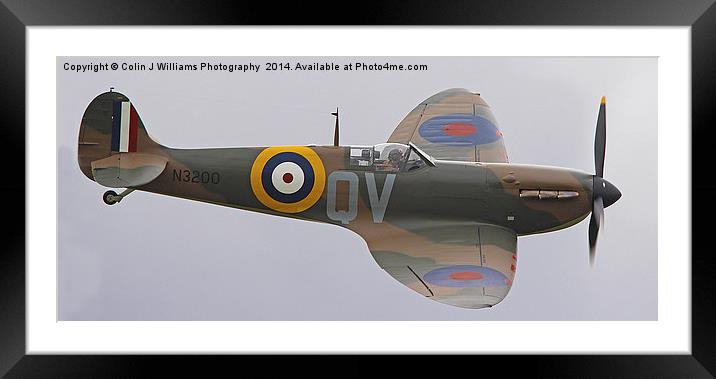   Guy Martin`s Spitfire 2 Framed Mounted Print by Colin Williams Photography
