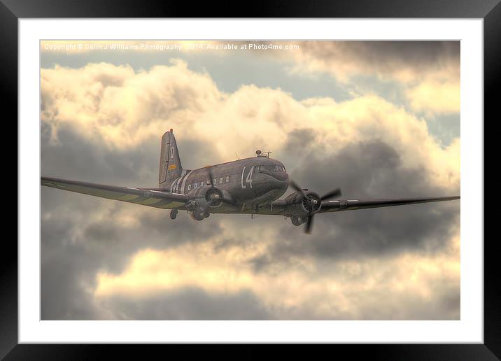 The Douglas C-47 Skytrain Framed Mounted Print by Colin Williams Photography