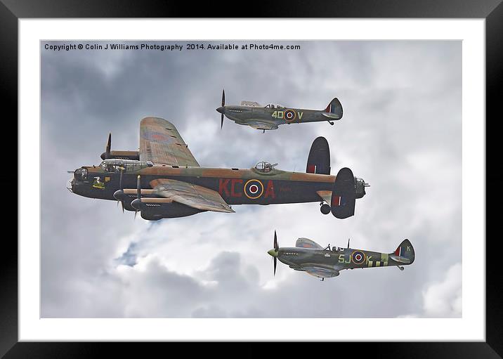  The Battle Of Britain Memorial Flight - Shoreham  Framed Mounted Print by Colin Williams Photography