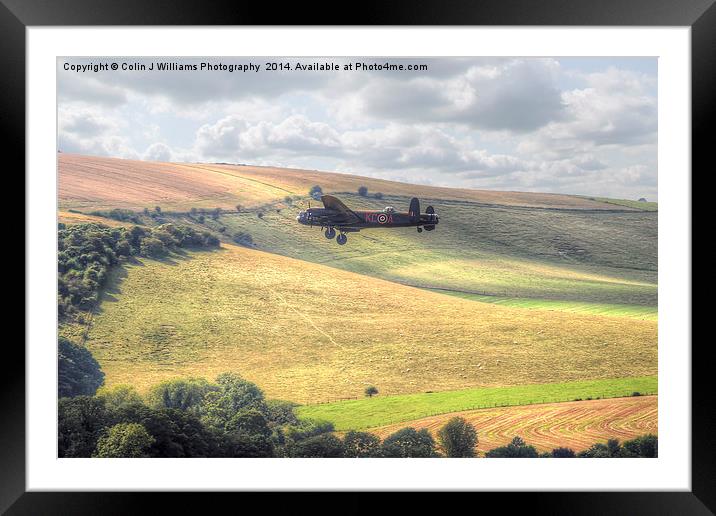  Thumper Flies Down The Coombes Valley Framed Mounted Print by Colin Williams Photography