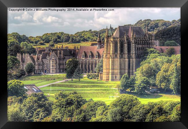  Lancing College Chapel Shoreham West Sussex Framed Print by Colin Williams Photography
