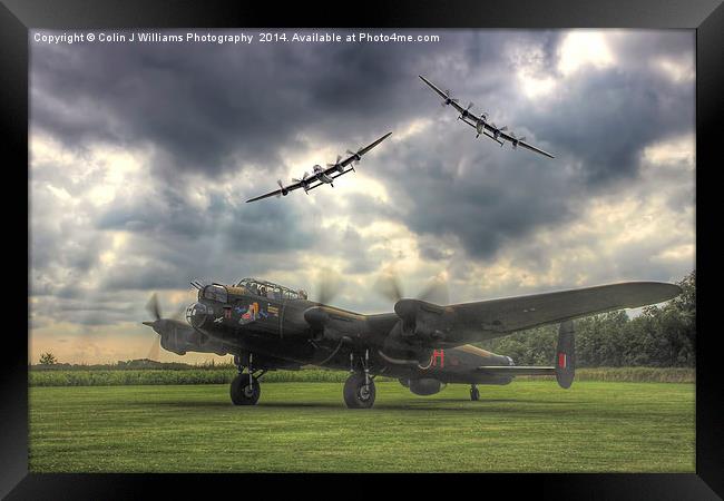  The Prince`s Break - The 3 Lancasters Framed Print by Colin Williams Photography