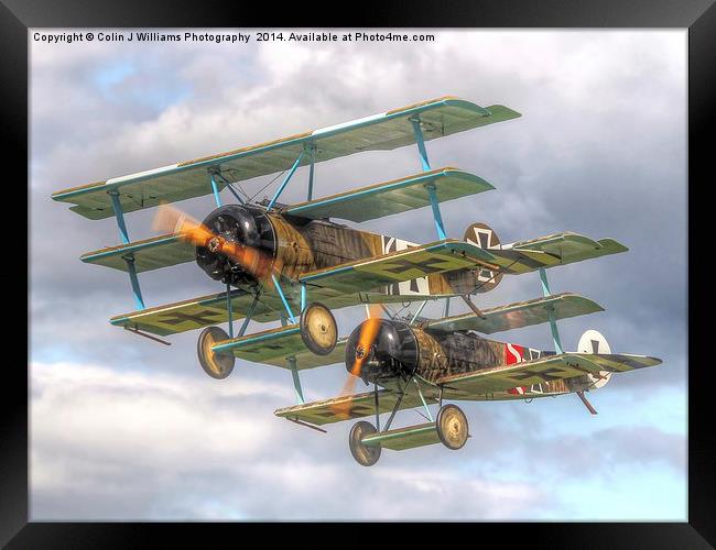  Two Little Fokkers Framed Print by Colin Williams Photography