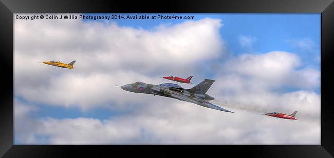  Avro Vulcan And The Gnat Display Team Dunsfold 2 Framed Print by Colin Williams Photography