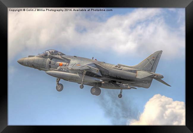  Spanish AV-8B II Harrier 2 Framed Print by Colin Williams Photography