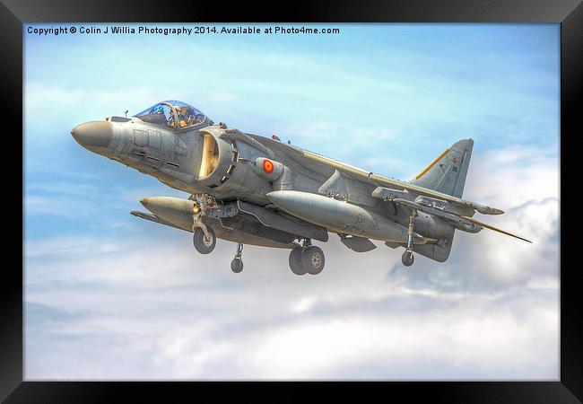  Spanish AV-8B II Harrier 3 Framed Print by Colin Williams Photography