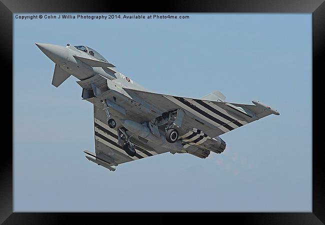  Eurofighter Typhoon Wheels Up - Farnbourough 2014 Framed Print by Colin Williams Photography