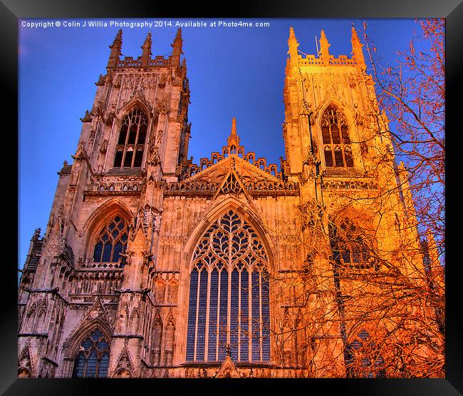  York Minster - The Golden Hour Framed Print by Colin Williams Photography