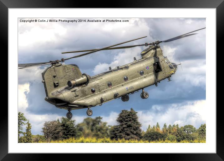  RAF Odiam Display Chinook 3 - Dunsfold 2014 Framed Mounted Print by Colin Williams Photography