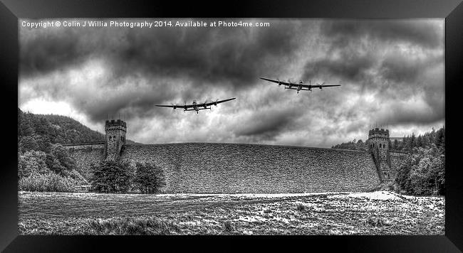  The Two Lancasters The Derwent Dam Framed Print by Colin Williams Photography