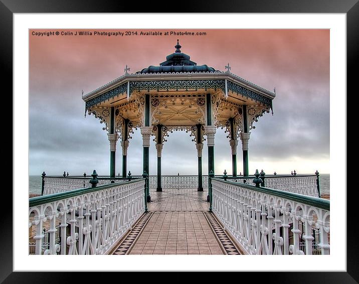  Brighton and Hove Bandstand - 1 Framed Mounted Print by Colin Williams Photography