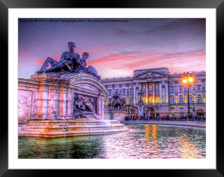 Buckingham Palace at Sunset 1 Framed Mounted Print by Colin Williams Photography