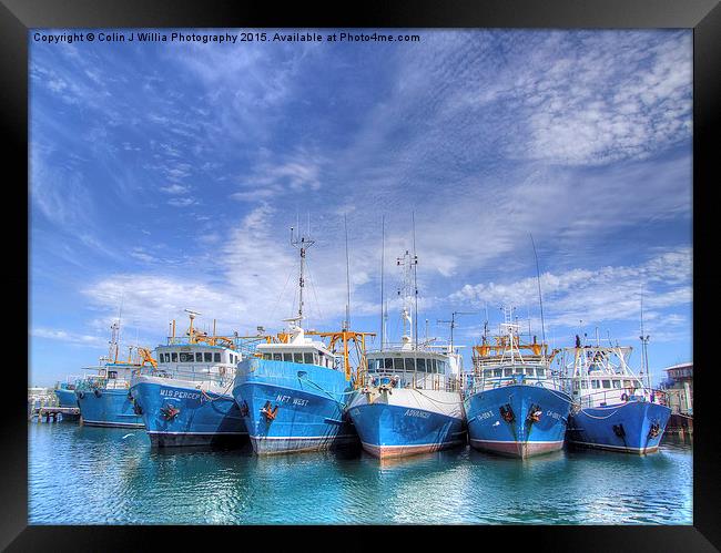  Fishing Fleet Fremantle WA  Framed Print by Colin Williams Photography