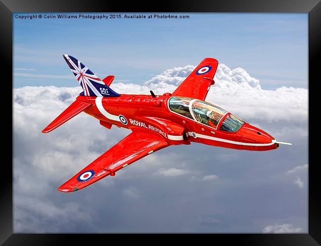  Red Arrow In The Clouds Framed Print by Colin Williams Photography