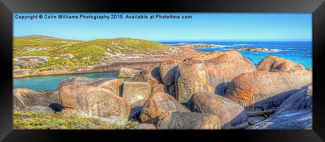  Elephant Rocks Panorama Framed Print by Colin Williams Photography
