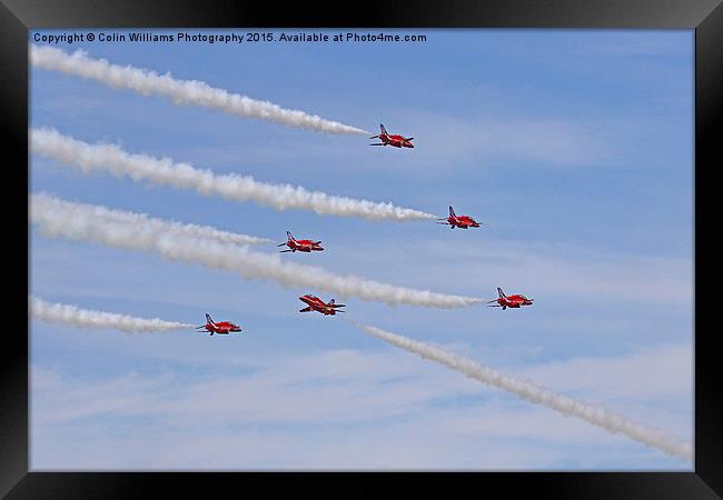  Red Arrows The Goose  Framed Print by Colin Williams Photography