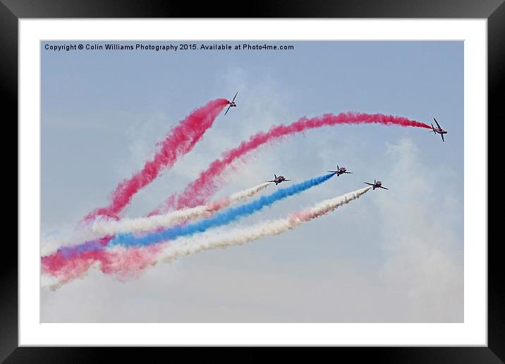   Red Arrows Rollbacks Framed Mounted Print by Colin Williams Photography
