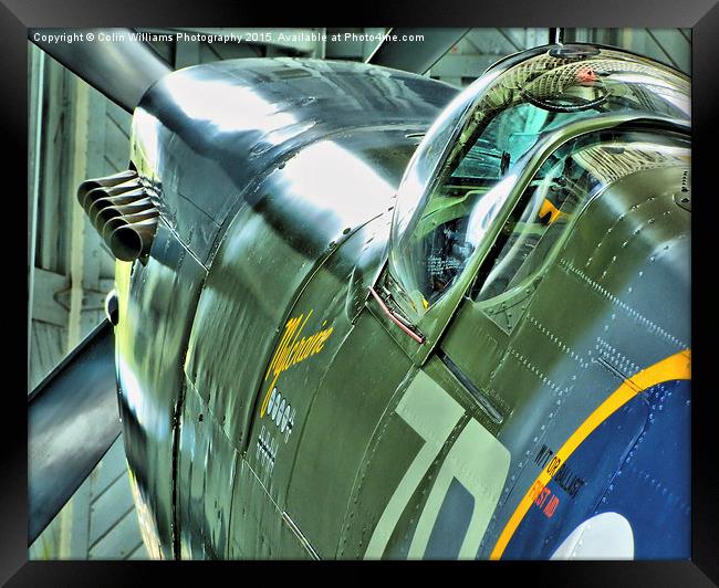  Spitfire MH434 Reflections Framed Print by Colin Williams Photography