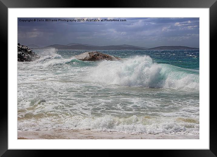  Breaking Waves Framed Mounted Print by Colin Williams Photography