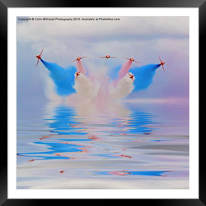  Red Arrows Flood Break Framed Mounted Print by Colin Williams Photography