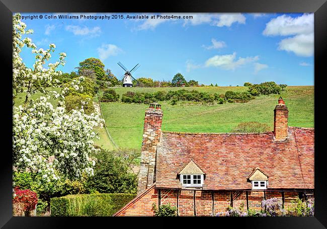  Turville and Cobstone Mill Framed Print by Colin Williams Photography