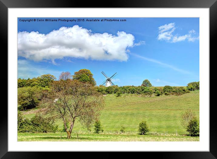  Cobstone Mill Overlooking Turville Framed Mounted Print by Colin Williams Photography