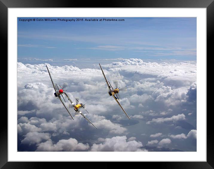  Mustang Tailchase - Duxford Framed Mounted Print by Colin Williams Photography