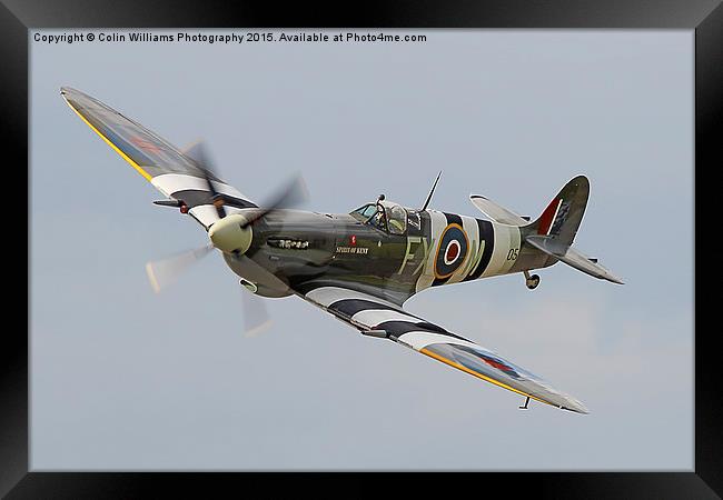  Spitfire Biggin Hill Framed Print by Colin Williams Photography