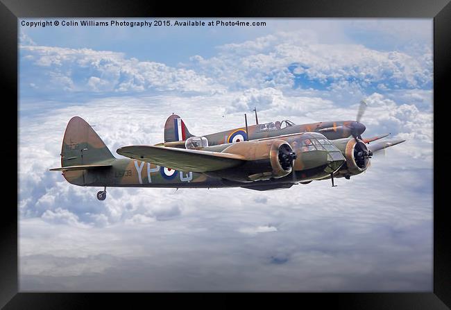  Spitfire And Blenheim Duxford  2015 - 4 Framed Print by Colin Williams Photography
