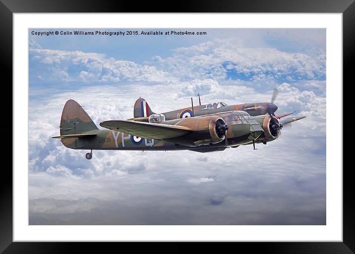  Spitfire And Blenheim Duxford  2015 - 4 Framed Mounted Print by Colin Williams Photography