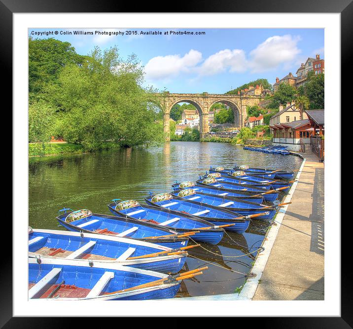  Knaresborough Rowing Boats 4 Framed Mounted Print by Colin Williams Photography