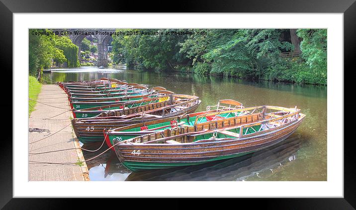  Knaresborough Rowing Boats 6 Framed Mounted Print by Colin Williams Photography